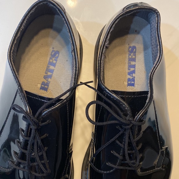 Bates Shoes Bates High Gloss Patent Leather Dress Shoes Military Uniform 95 3e Extra Wide